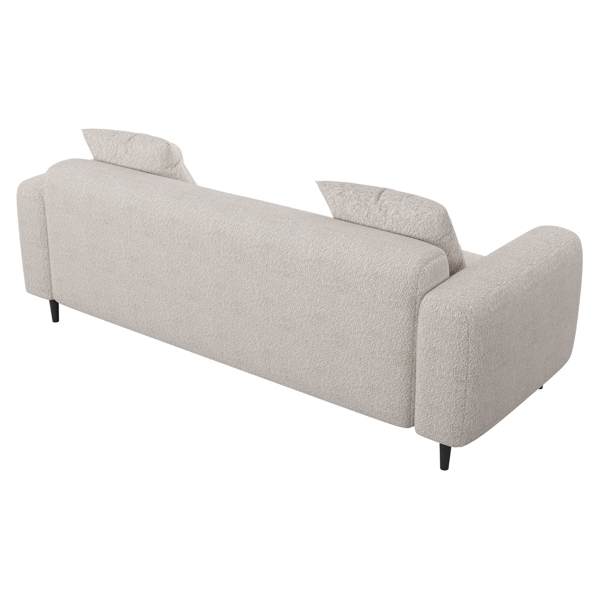 77.2″ Large size two Seat Sofa,Modern Upholstered,White mohair Granular velvet W1767132491-djyc