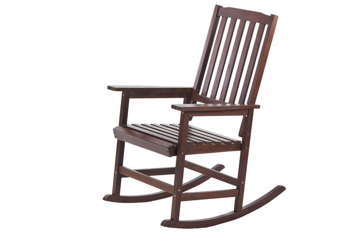 Acacia Indoor Rocking Chair, Outdoor Solid Wood Patio Furniture New Style Brown W2640P198341-djyc