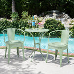 Whimsical Outdoor Bistro Set – Powder-Coated Iron, Water-Resistant, 3-Piece Table & Chair Set 56559.00MCG-djyc