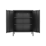 Kitchen Buffet Server Table Accent Sideboard Cupboard Server Buffet Console Table with Doors Cabinet W328P195206-djyc