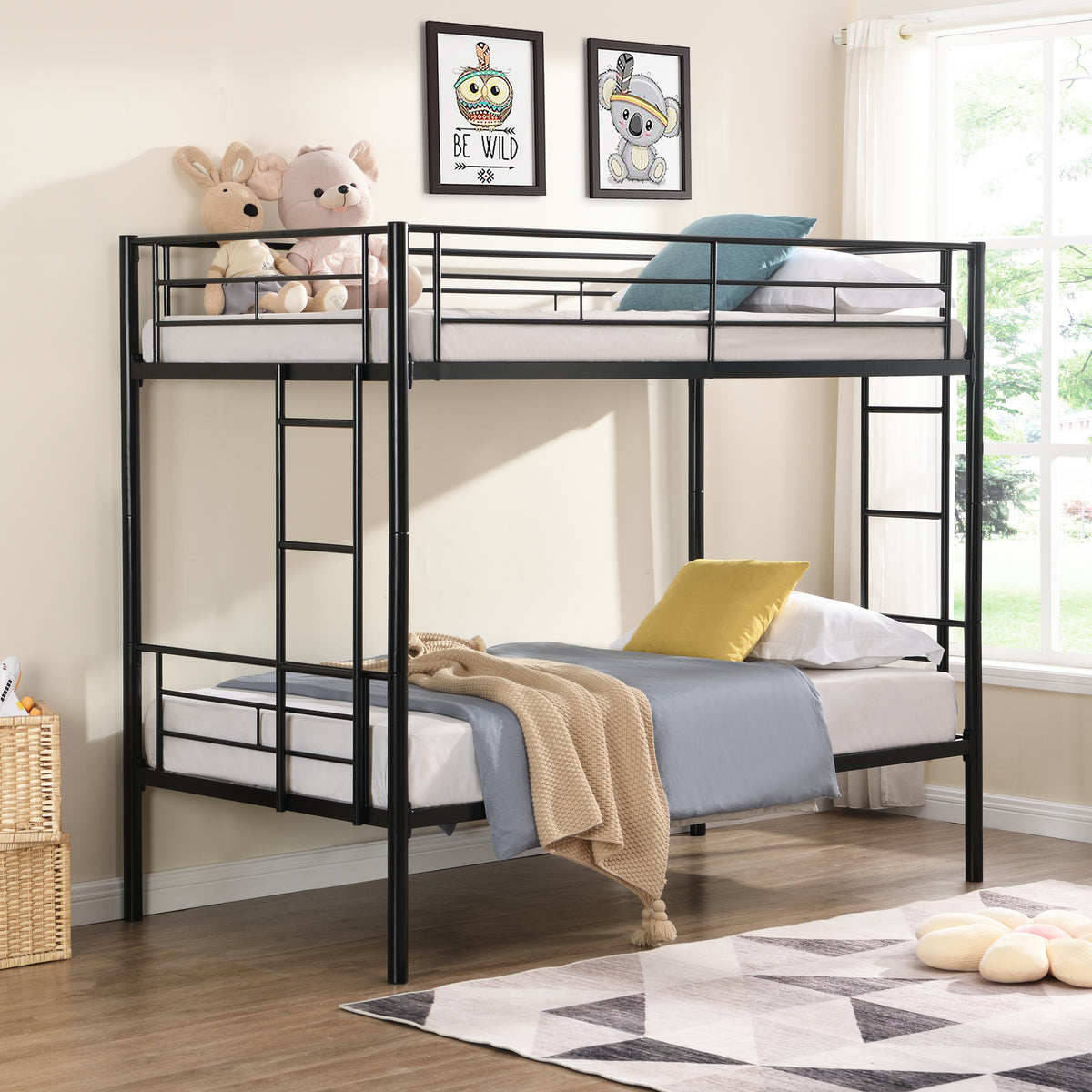 METAL BUNK BED BLACK W311120498-djyc