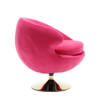 360 Degree Swivel Cuddle Barrel AccentChairs, Round Armchairs with Wide Upholstered, FluffyFabric Chair for Living Room, Bedroom, Office, Waiting Rooms W1539P147084-djyc