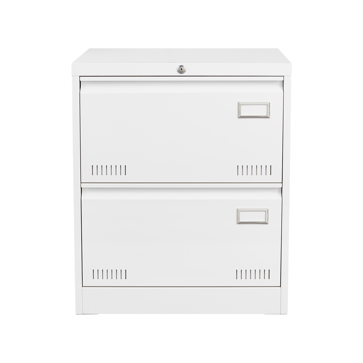 Filing Cabinet Lateral File Cabinet 2 Drawer, White Filing Cabinets with Lock, Locking Metal File Cabinets Three Drawer Office Cabinet for Legal/Letter/A4/F4 Home Offic W1247P160451-djyc