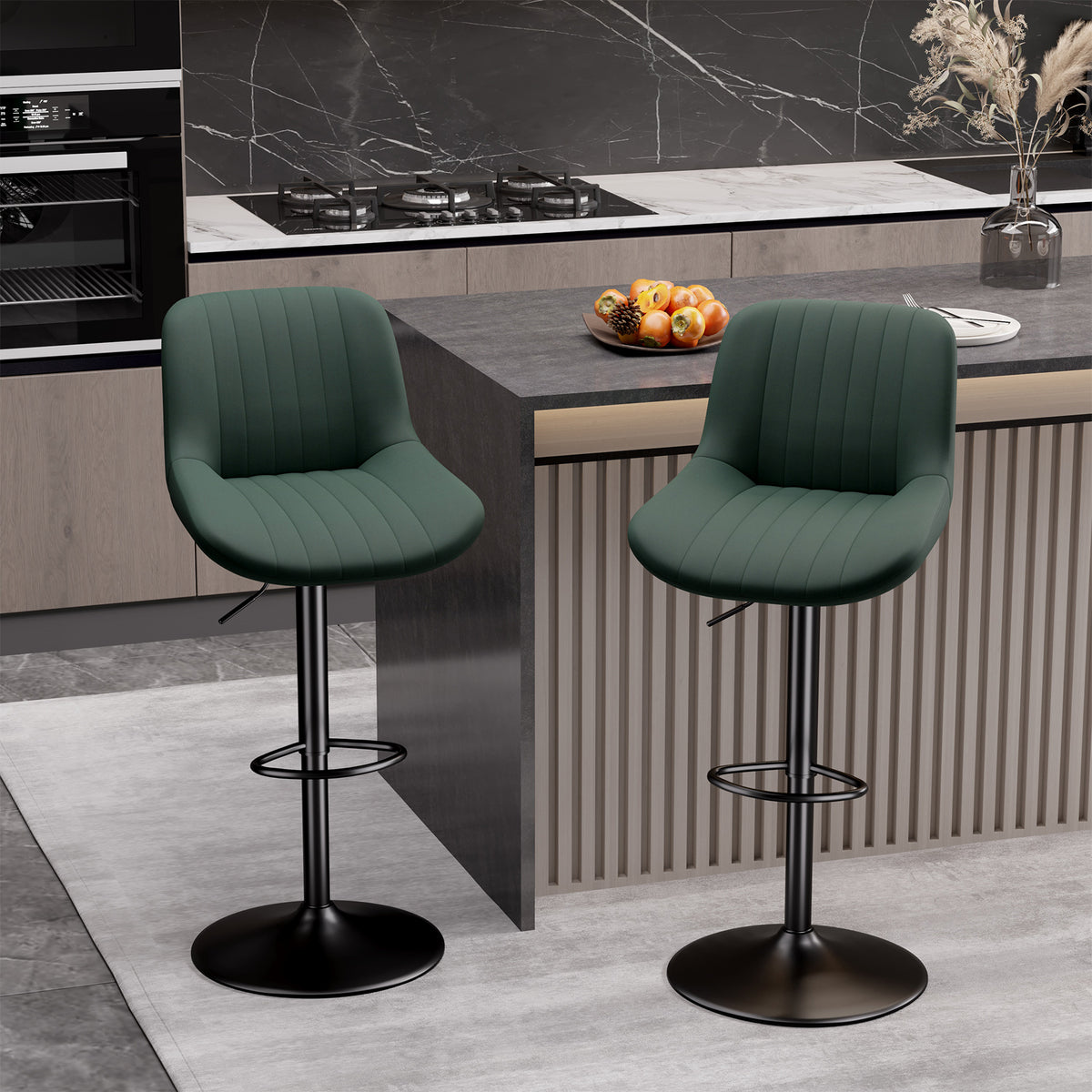 Modern Minimalist High-End Bar Stool: Premium Fabric & Waterproof FU01016-wz