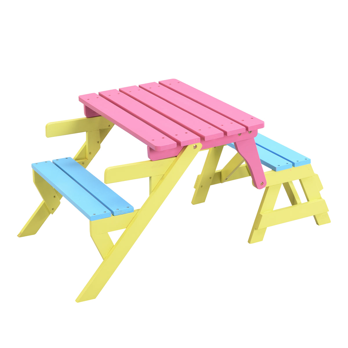 KID'S MULTI-FUNCTIONAL ARM CHAIR,TABLE+ 2 BENCHES (All-in-one) W495P170202-djyc