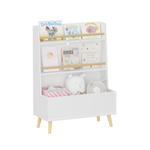 Kids Bookshelf, Book and MagazineRack, Book Organizer, toy Storage Cabinet Organizer, White W808127562-djyc