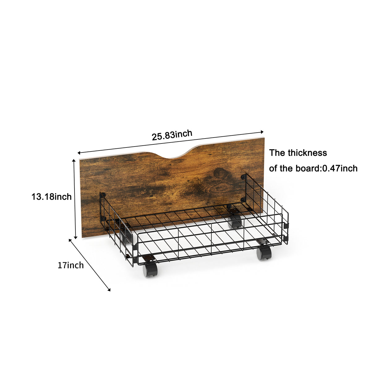 Full Size Metal Bed Frame with Drawer, Black Heavy Duty Mattress Foundation with Steel Slat Support, Noise Free,81.73"L x 54.13"W x 38.96"H W1903P150052-djyc