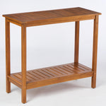 Wooden Workstation for Garden Balcony Garage,Acacia Console Potting Table Light Brown W2640P200042-djyc