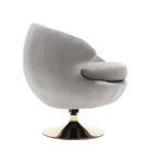 360 Degree Swivel Cuddle Barrel AccentChairs, Round Armchairs with Wide Upholstered, FluffyFabric Chair for Living Room, Bedroom, Office, Waiting Rooms W1539P147081-djyc