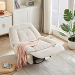 [VIDEO]360 Degree Corduroy Swivel Upholstered Manual Recliner Chair,Theater Recliner Sofa,Nursery Glider Rocker for Living Room W834S00278-djyc