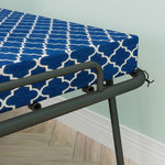 Metal Folding Bed Frame with Foam Mattress for Small Space, Easy Storage and Movable with 4 Castors W1960P162804-djyc