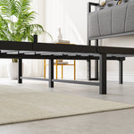 Full Size Bed Frame, Storage Headboard with Charging Station, Solid and Stable, Noise Free, No Box Spring Needed, Easy Assembly W840P179122-djyc