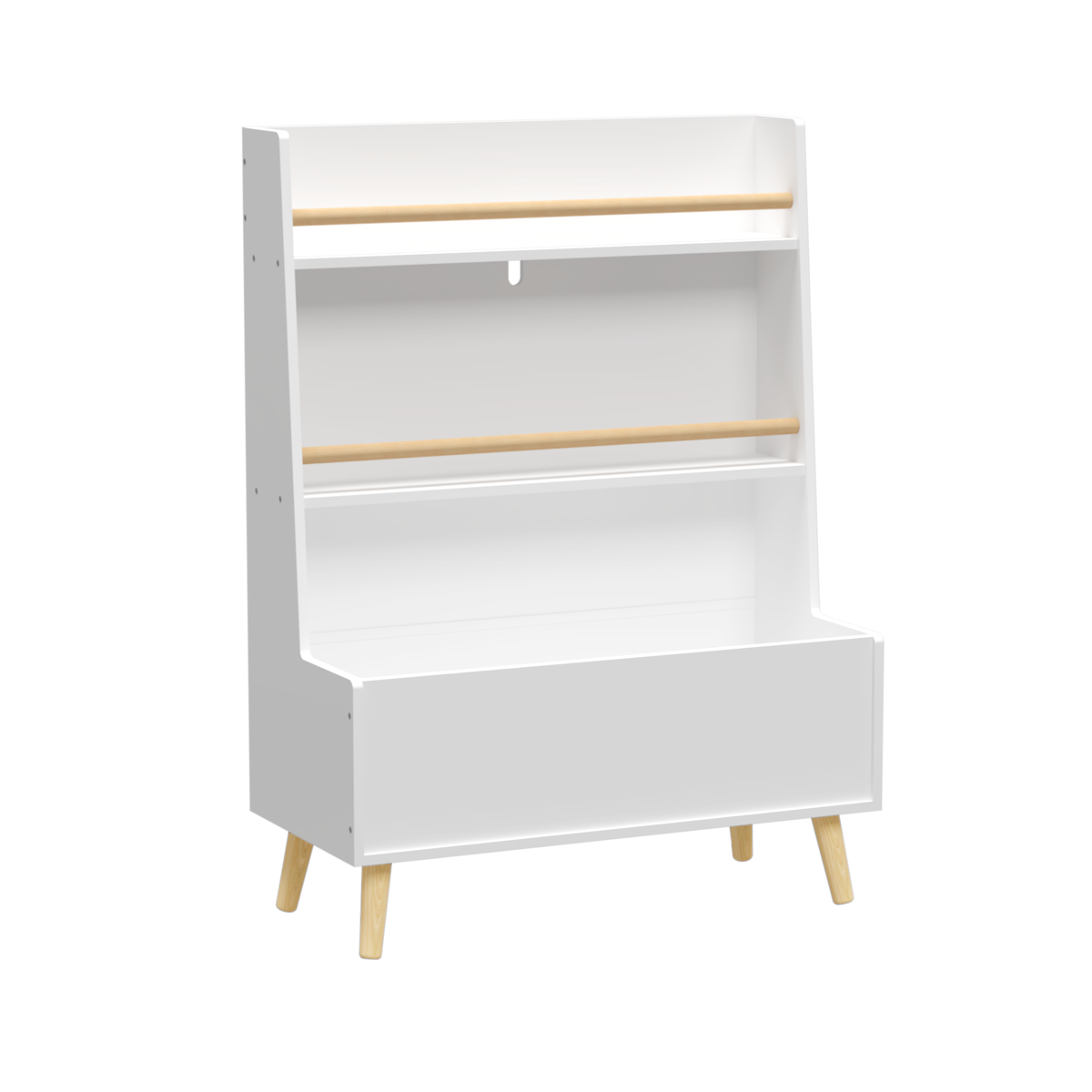 Kids Bookshelf, Book and MagazineRack, Book Organizer, toy Storage Cabinet Organizer, White W808127562-djyc