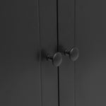 Kitchen Island with Drop Leaf, 53.9" Width Rolling Kitchen Cart on Wheels with Internal Storage Rack and 3 Tier Pull Out Cabinet Organizer, Kitchen Storage Cart with Spice Rack, Towel Rack (Black) WF312383AAB-djyc