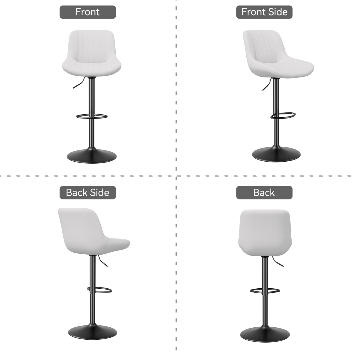 Modern Minimalist High-End Bar Stool: Premium Fabric & Waterproof FU01016-wz