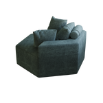 54''L Chenille Sponge single sofa,No Assembly Required,Fluffy Modern Sleeper Chair for Living room, Bedroom, Lounge and Projection Room W834P221041-djyc