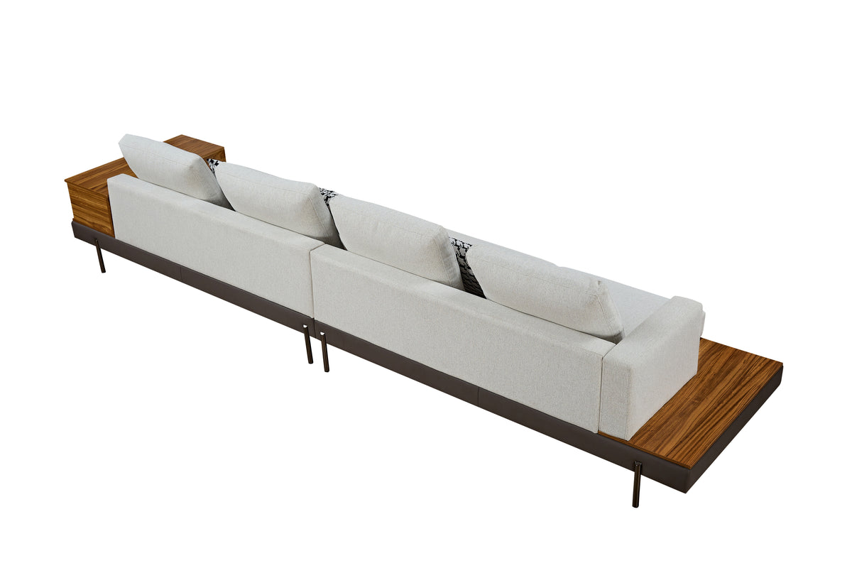 Luxury sofa/Fabric sofain Living Room Left and Right Interchangeable/four seat sofa/off-white W1793S00002-djyc