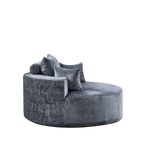 55''L Chenille Sponge single sofa,No Assembly Required,Fluffy Modern Sleeper Chair for Living room, Bedroom, Lounge and Projection Room(Not a swivel chair.) W834P221026-djyc