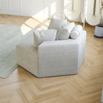 54''L Chenille Sponge single sofa,No Assembly Required,Fluffy Modern Sleeper Chair for Living room, Bedroom, Lounge and Projection Room W834P221045-djyc