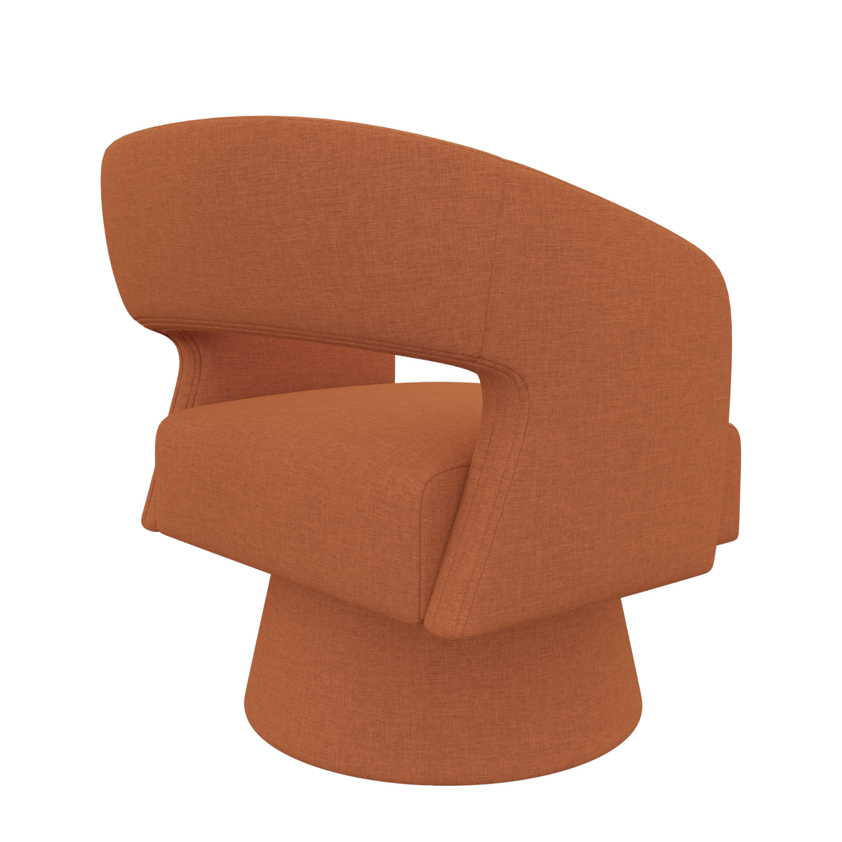 Modern Minimalist Elegant Velvet 360° Swivel Armchair: Thickened Cushion & Anti-Slip Feet FU01059-wz