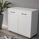 Two door Side Table-White W28203337-djyc