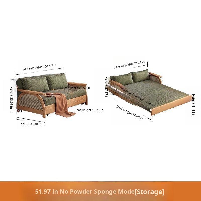 Multifunctional Sleeper Chair Bed, Space-Saving Foldable Sofa with Storage for Small Apartments G4-7124 ysp-1223-3