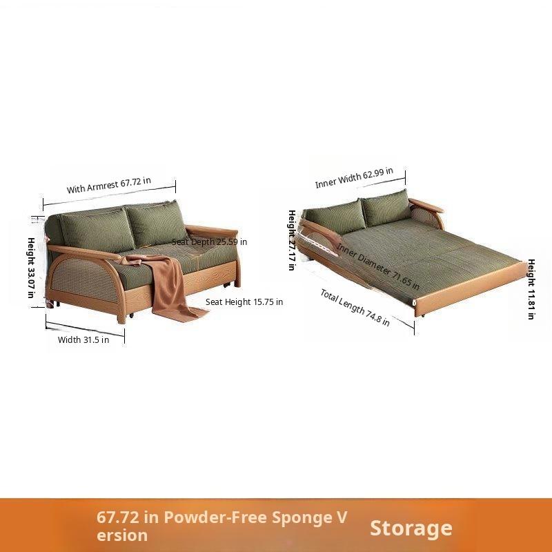 Multifunctional Sleeper Chair Bed, Space-Saving Foldable Sofa with Storage for Small Apartments G4-7124 ysp-1223-3