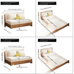 Multifunctional Sleeper Sofa, Space-Saving Foldable Couch with Solid Wood Frame for Living Room G4-7278 ys-1223-1