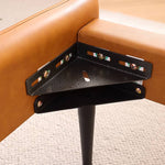 Luxurious Bed Frame - Rich Brown Faux Leather vs Genuine Leather Options Hersa-1625