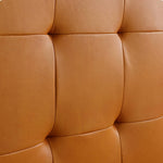 Luxurious Brown Faux & Genuine Leather Bed - Ultimate Comfort & Style Hersa-1626