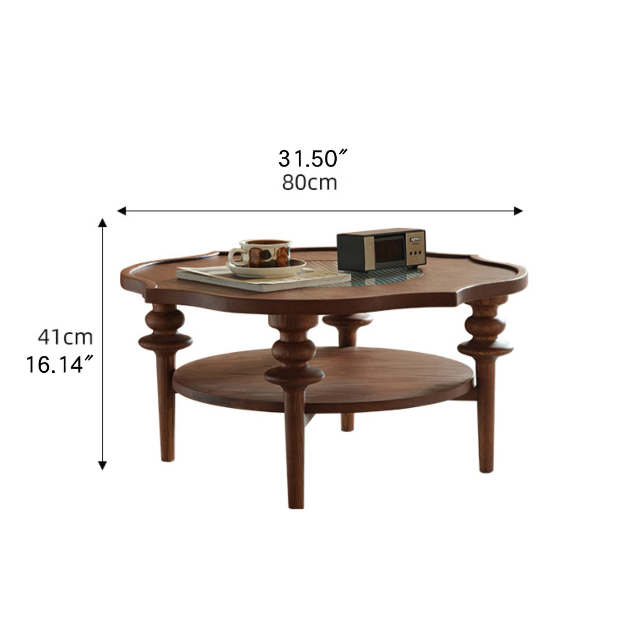 Elegant Brown Glass Tea Table - Modern Coffee Table for Stylish Living Rooms Hersa-1631