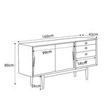 Stylish Black Brown Cabinet for Modern Home Storage Solutions Hersa-1638