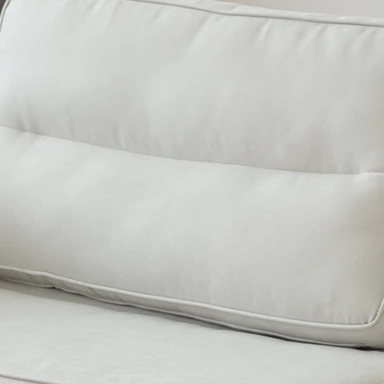 Elegant Beige and Light Blue Sofa - Premium Cotton and Linen Upholstery Hersa-1639