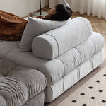 Stylish Dark Grey Sofa - Premium Cotton & Linen Blend for Ultimate Comfort Hersa-1643