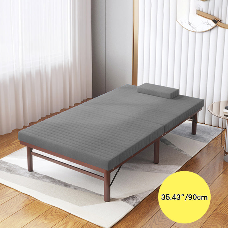 Premium Bed Frame with Grey, Navy Blue, Red, and Dark Brown Coconut Palm Design foltm-1555