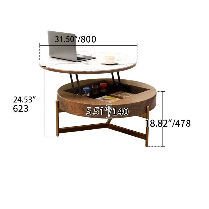 Elegant Sintered Stone Tea Table with Stainless Steel Frame and PU Leather Linen Finish fjnl-2449