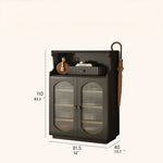 Stylish Glass Multi-Layer Cabinet with Sleek Storage Design for Modern Homes hlxl-4398