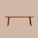 Cherry Wood Elegance: Stylish Long Stool for Your Home Decor fpmxm-2777