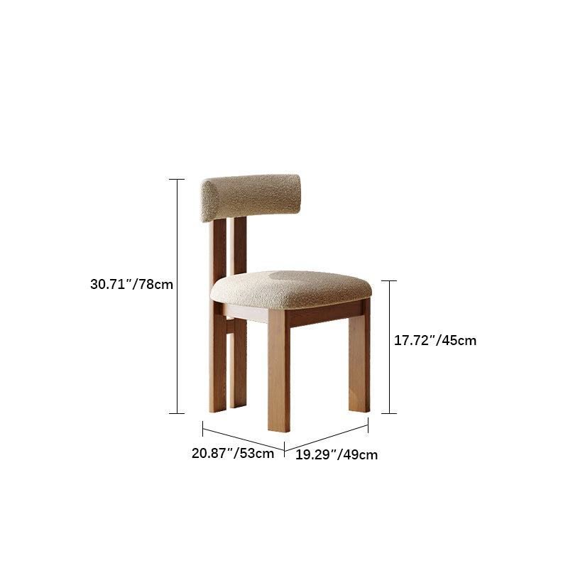 Elegant Ash Wood Dining Chair with Scratch-Resistant Fabric Upholstery fmus-4079