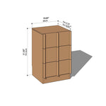 Stunning Cherry Wood Natural Cabinet | Premium Quality Plywood Construction hykmq-782