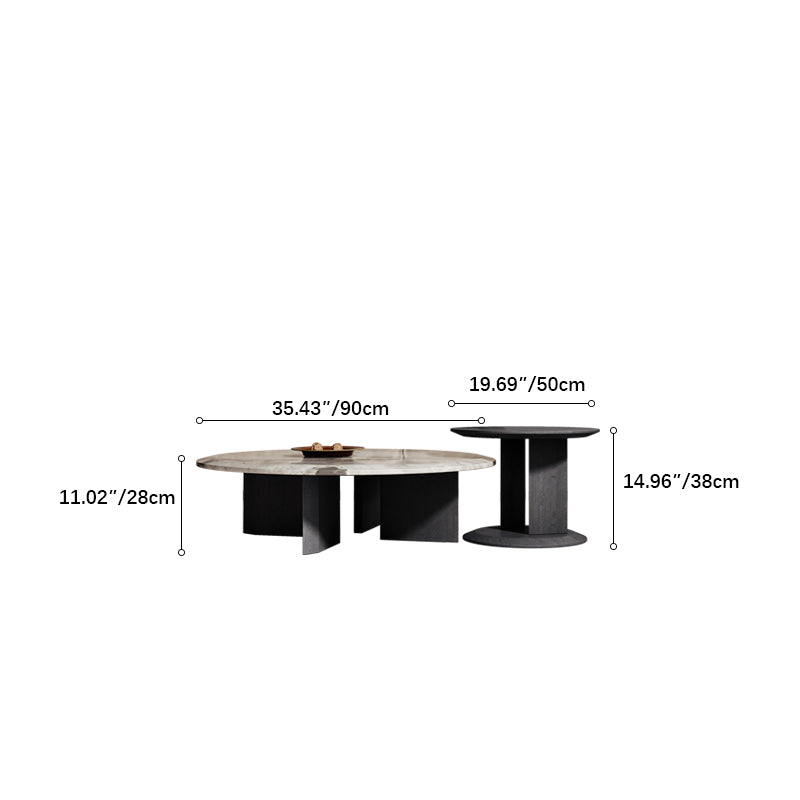 Luxurious Multi-layer Marble Tea Table - Enhance Your Living Room Elegance fkb-4377