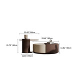 Modern Tempered Glass Tea Table with Sleek Design and Unique Storage fkb-4368