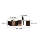 Modern Pine Coffee Table with Unique Design – Elevate Your Living Space fkb-4363