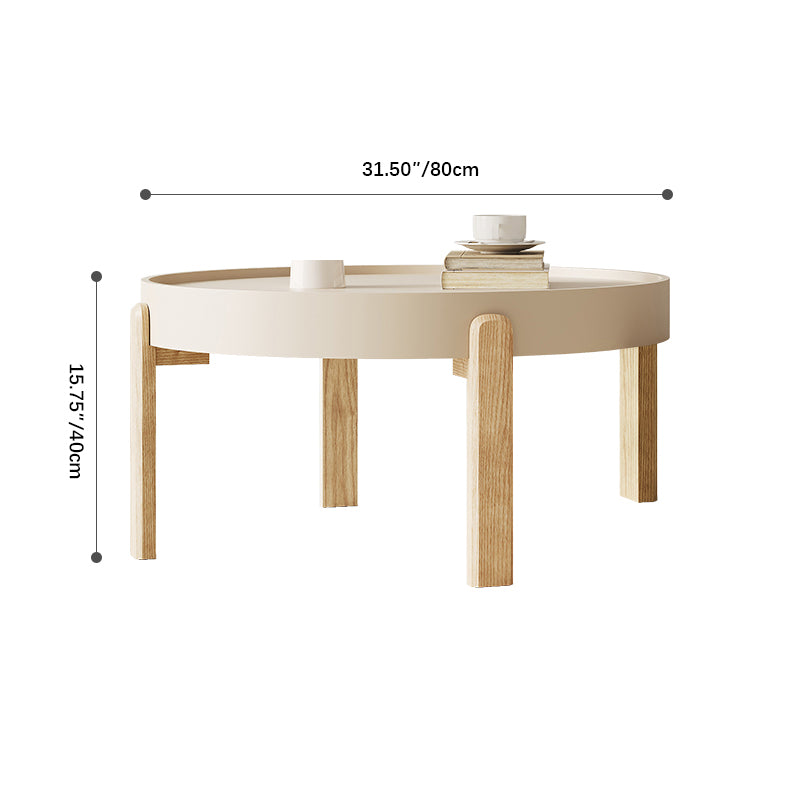 Contemporary Ash Wood Tea Table Set for Modern Living Rooms fif-4506