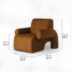 Retro Elegance: Corduroy Pine Sofa for Chic Living Spaces fjnw-4539