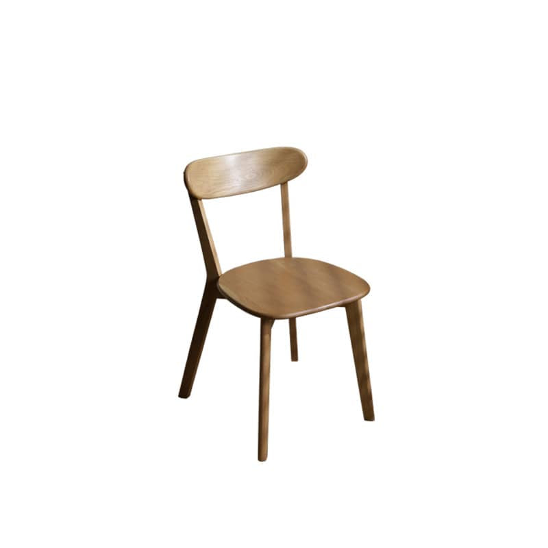 Elegant Natural Wood Chair in Cherry or Oak with Plush Cushioning and Durable Upholstery fyx-884