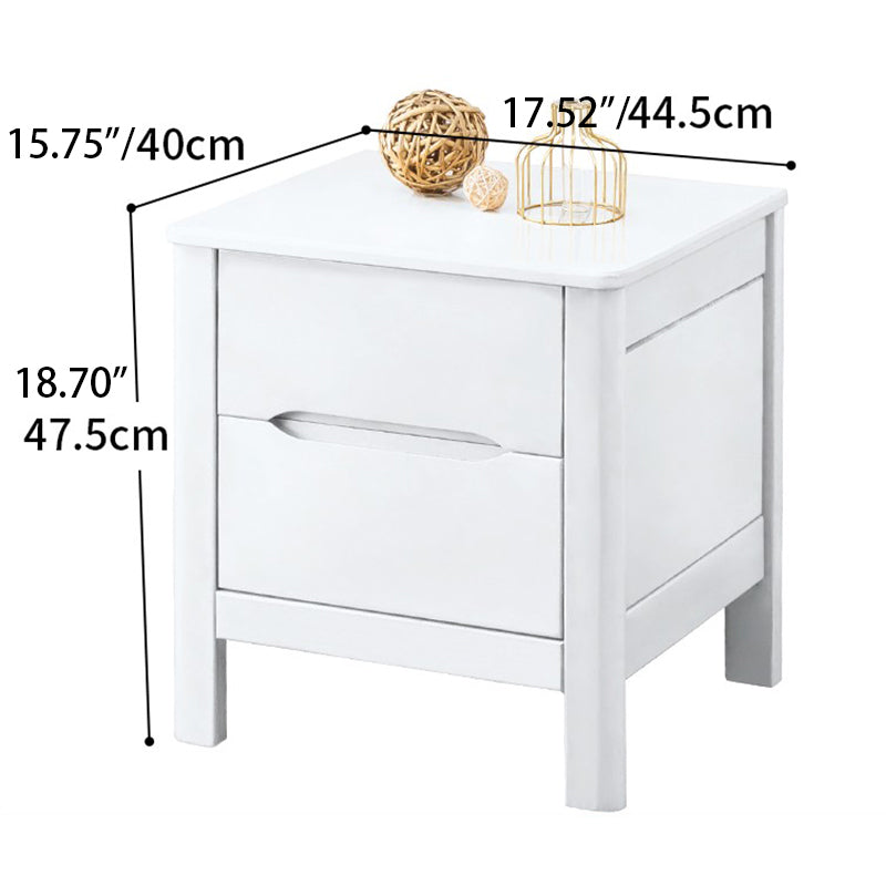 Charming Natural Brown & White Beech Wood Bedside Cupboard – Stylish Bedroom Storage Solution fslmz-1101