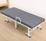 Premium Comfort Mattress: Luxurious Grey/White/Blue Options with Natural Bamboo Charcoal, Coconut Palm, Cotton, and Linen Layers fcsnm-1550