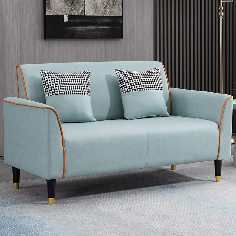 Stylish Multi-Color Techno Fabric Sofa: Modern Mint Green, Orange, Blue, Yellow, and Gray Options yr-124