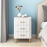 Luxurious Bedside Cupboard with Marble Top & Leather Finish - Elegant Storage Solution hyq-4418